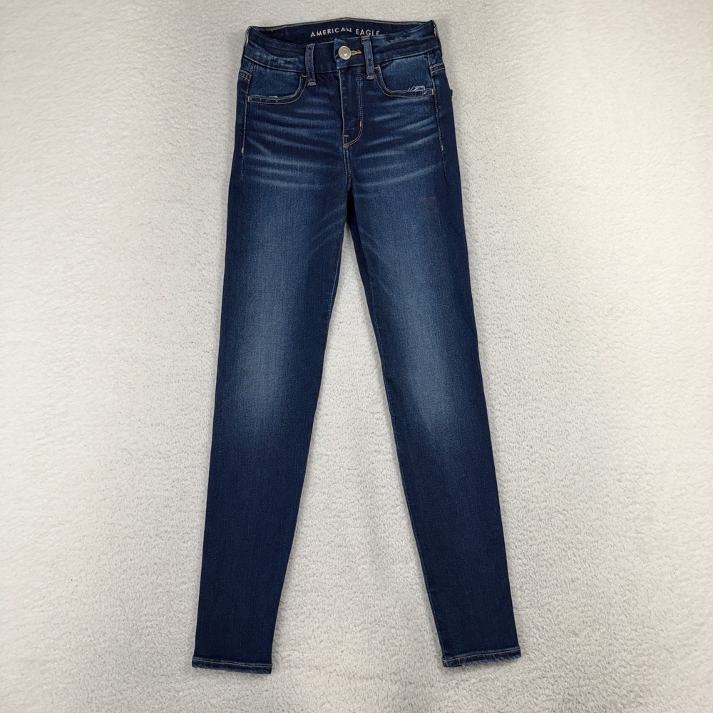 American Eagle AE Forever Soft Hi-Rise Jegging Women's 00 (Fits 22x26) Jeans EUC